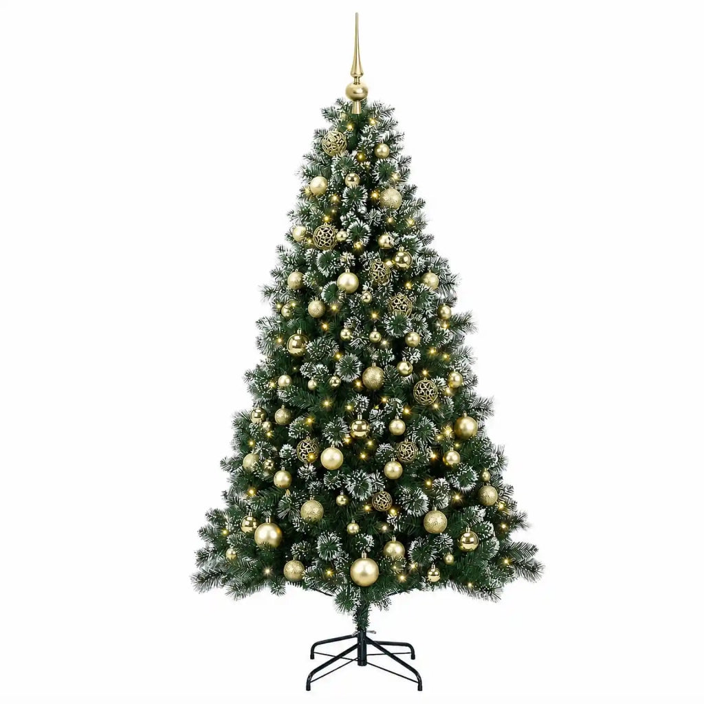 Albero di Natale artificiale con palline 210 cm 300 LED 3461268