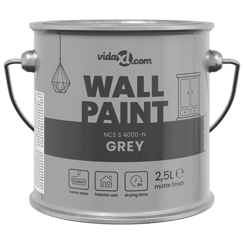 Pittura murale Grigio 2,5 L Stampa da parete CFW7105459