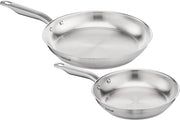 Set di padelle - 2 pezzi 24 - 28 cm - acciaio inox premium - induzione - resistente al forno - E492S2 Set di padelle Virtuoso