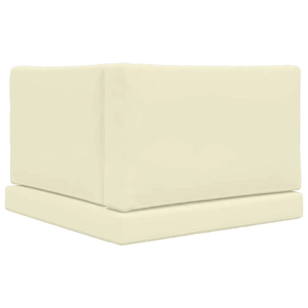 Cuscino per divano da esterno 3 pcs Crema Poliestere