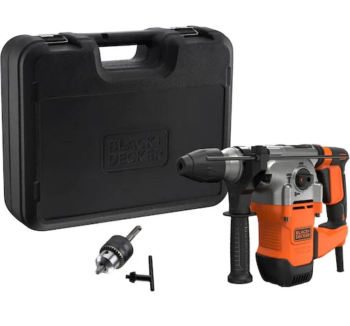 Black+decker behs03k-qs martello combinato tassellatore e scalpellatore, dotato di adattatore e valigetta