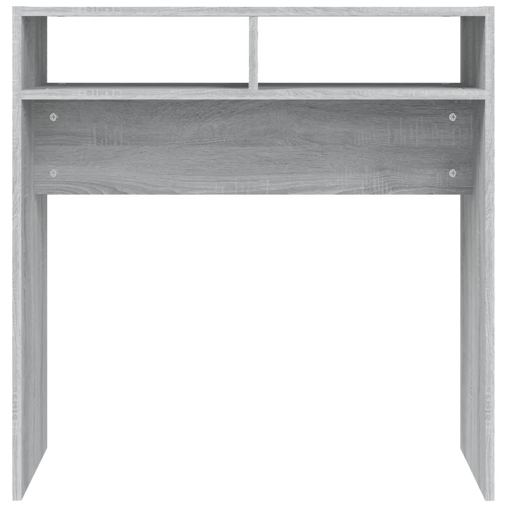 Tavolino Consolle Grigio Sonoma 78x30x80 cm Legno Multistrato 815937