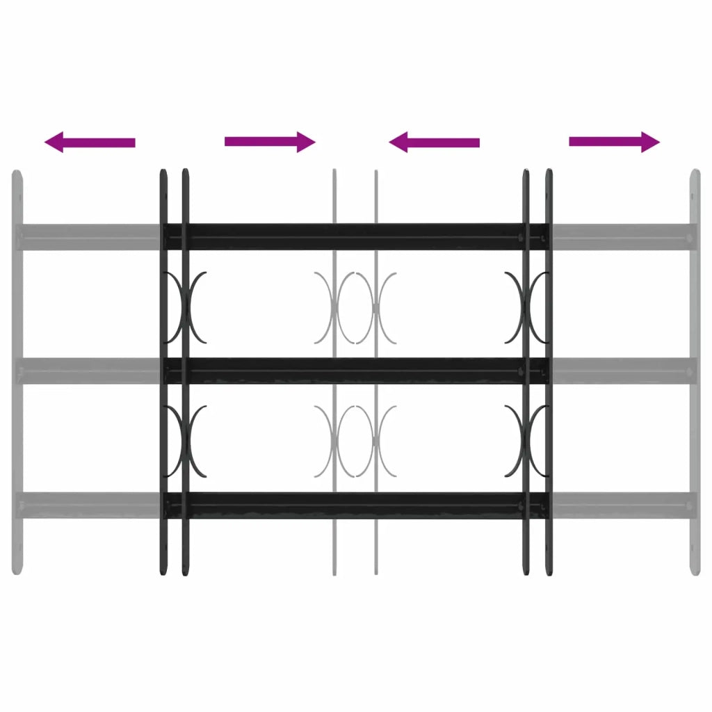 Griglia di Sicurezza per Finestra con 3 Traversine 3 pz CFW2384431