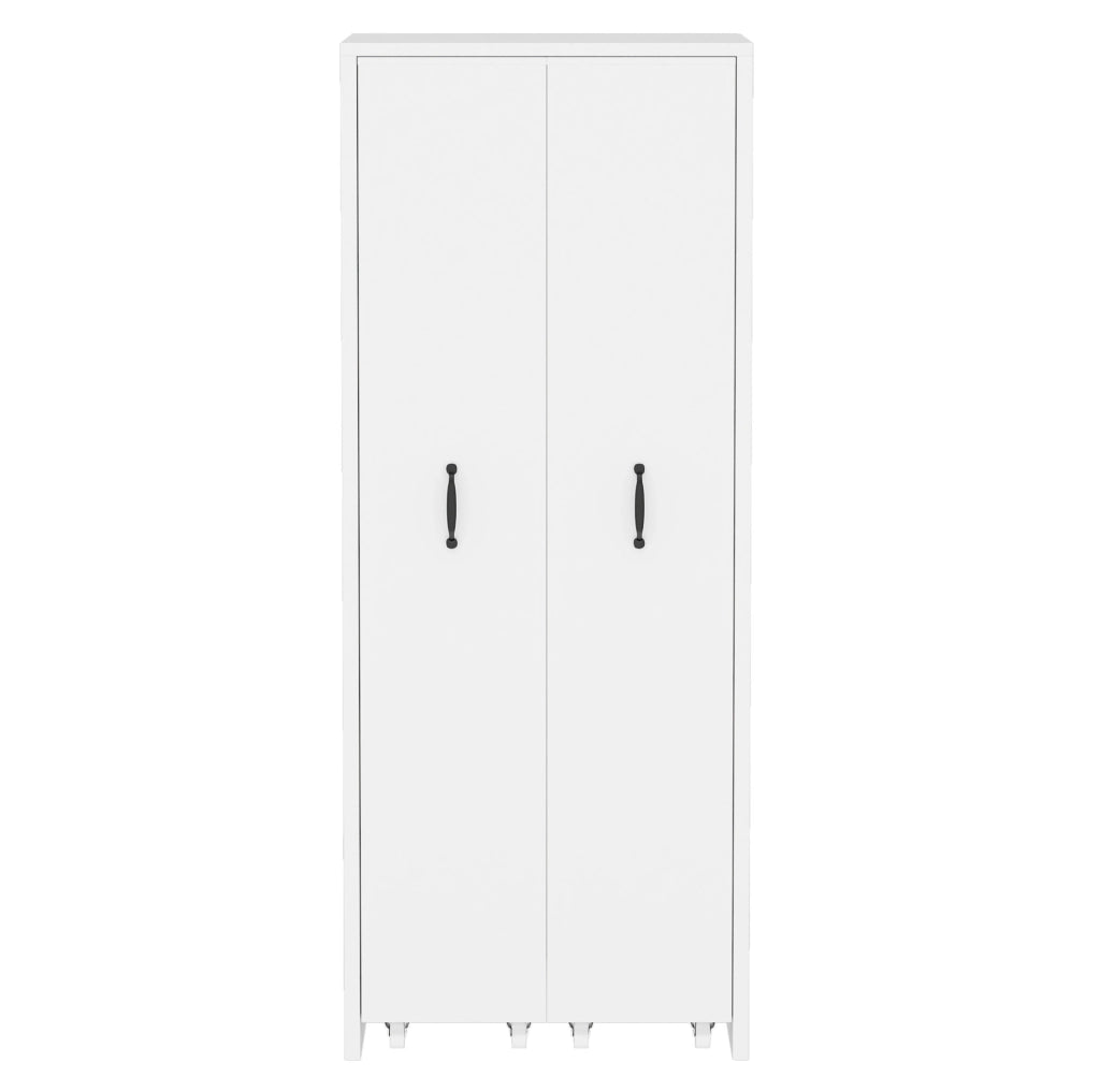 Libreria estensibile su ruote 51，5x41x158 cm MDF bianco