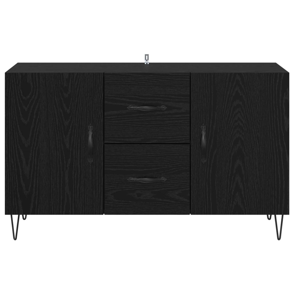 Credenza Rovere Nero 100 x 36 x 60 cm Legno multistrato