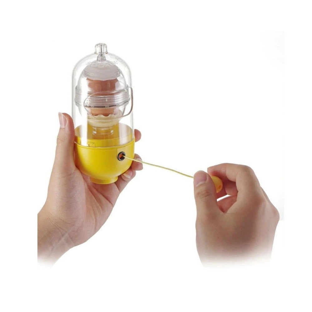 Trade Shop - Scuotitore Agitatore Frullino Per Uova In Plastica Scuotiuova Manuale Q-t191 -