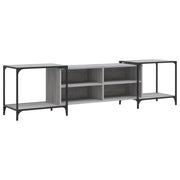 Mobile TV multimediale scaffale TV mobile TV sala da pranzo soggiorno camera da letto Sonoma 203 x 37 x 50 cm legno ingegnerizzato grigio 02_0028439