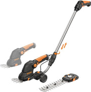 Accugrassatrice 3 in 1 con Estensione e Ruote - 80 minuti di Ricarica, Manico Ergonomico, Ideale per Lavori di Giardino