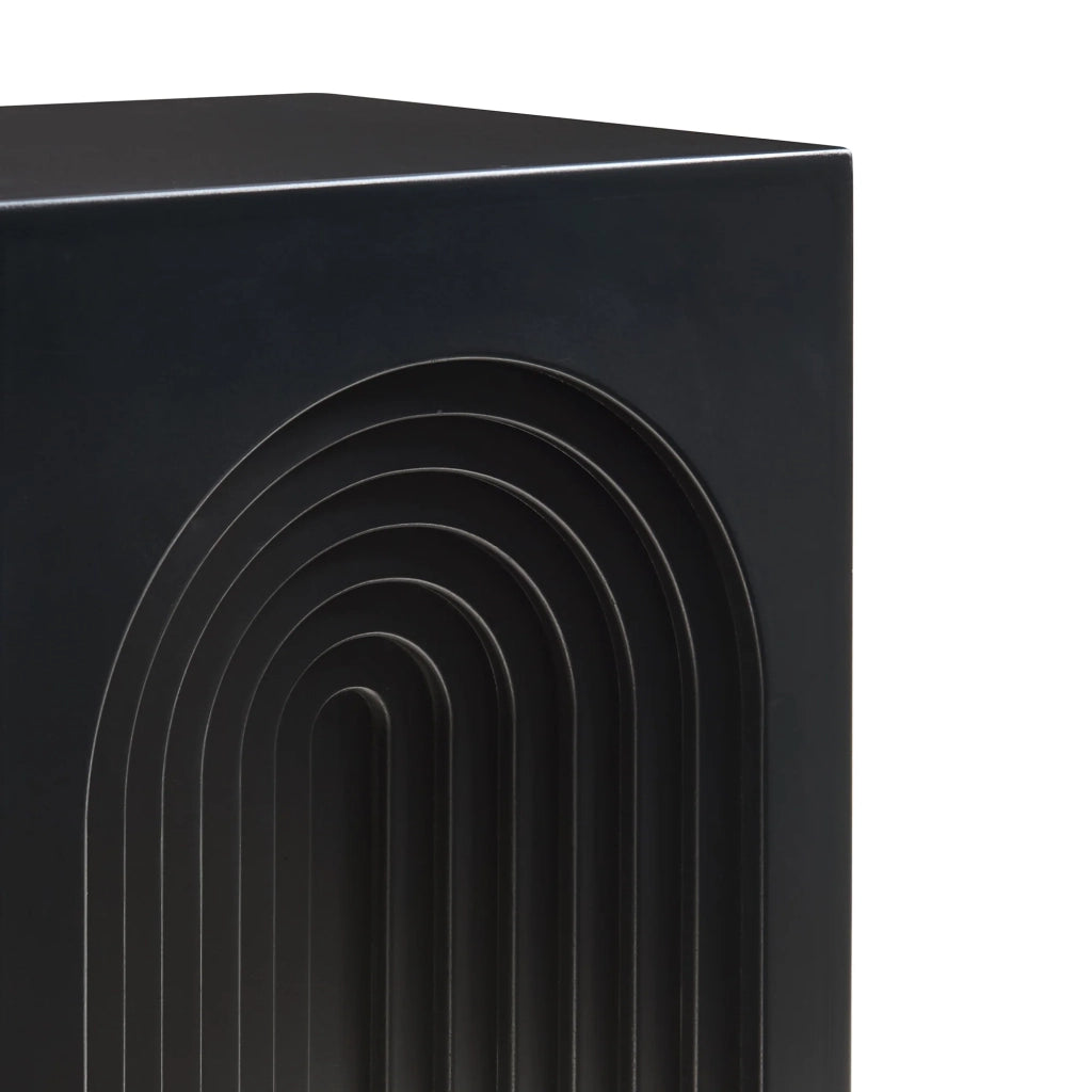 Tavolino laterale 45 x 35 x 35 cm nero opaco 03_0010910