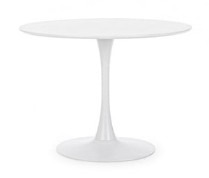 Tavolo Ø100x75h cm Bloom Bianco Opaco
