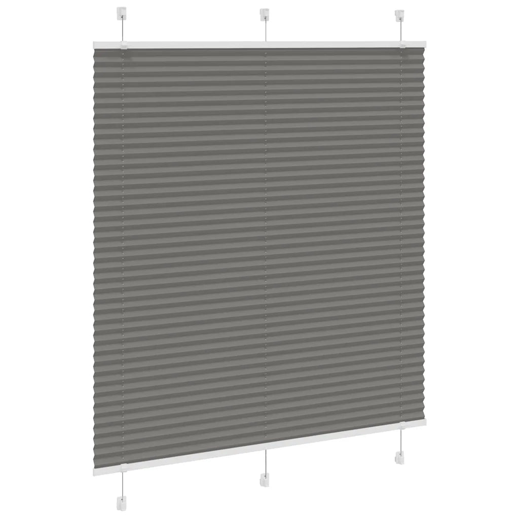 Tenda Plissettata Antracite 115x100cm Larghezza Tessuto 114,4cm 4015078