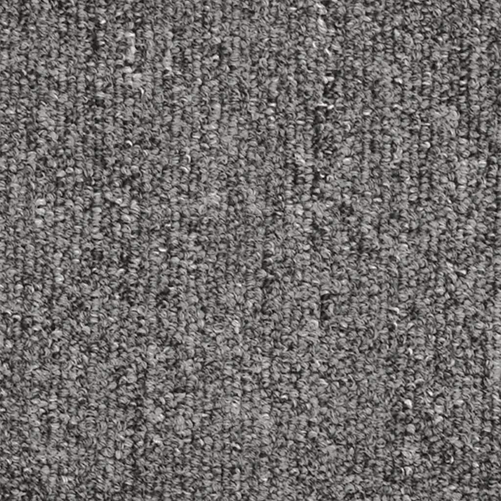 Tappetini per scale 15 pz 65x24x4 cm Grigio scuro Semicircolari Grandi 322369