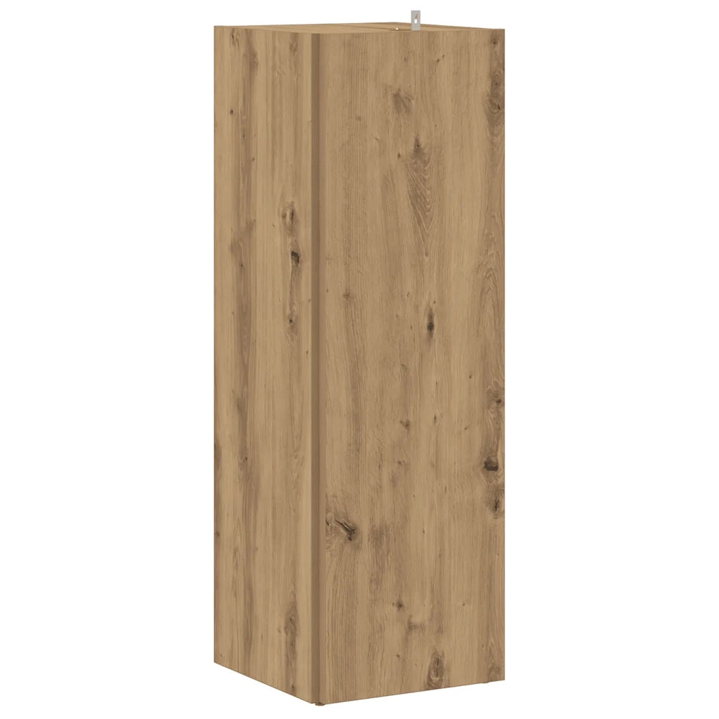 Mobile Angolare Rovere Artigianale 33x33x100 cm in Truciolato 856721