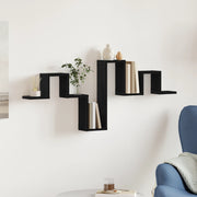 Mensola a parete in rovere nero 104,5x10x43 cm in legno ingegnerizzato