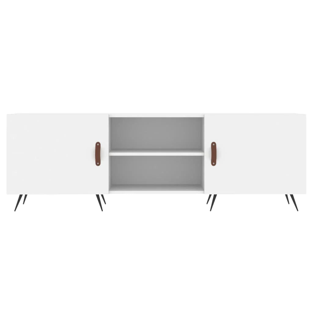 Mobile TV multimediale scaffale TV credenza mobile TV sala da pranzo soggiorno camera da letto 150 x 30 x 50 cm legno ingegnerizzato bianco 02_0025988