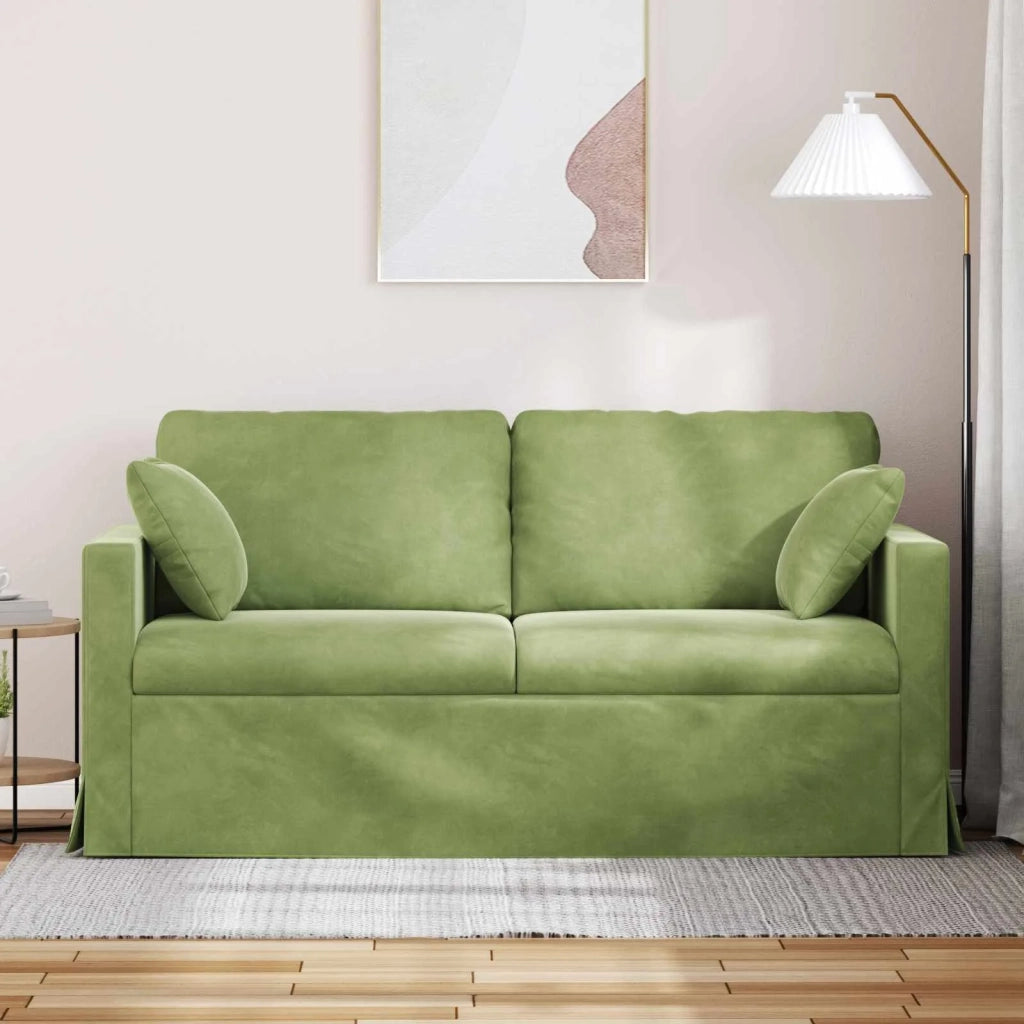 Divano Verde chiaro 158 x 78 x 80 cm Velluto