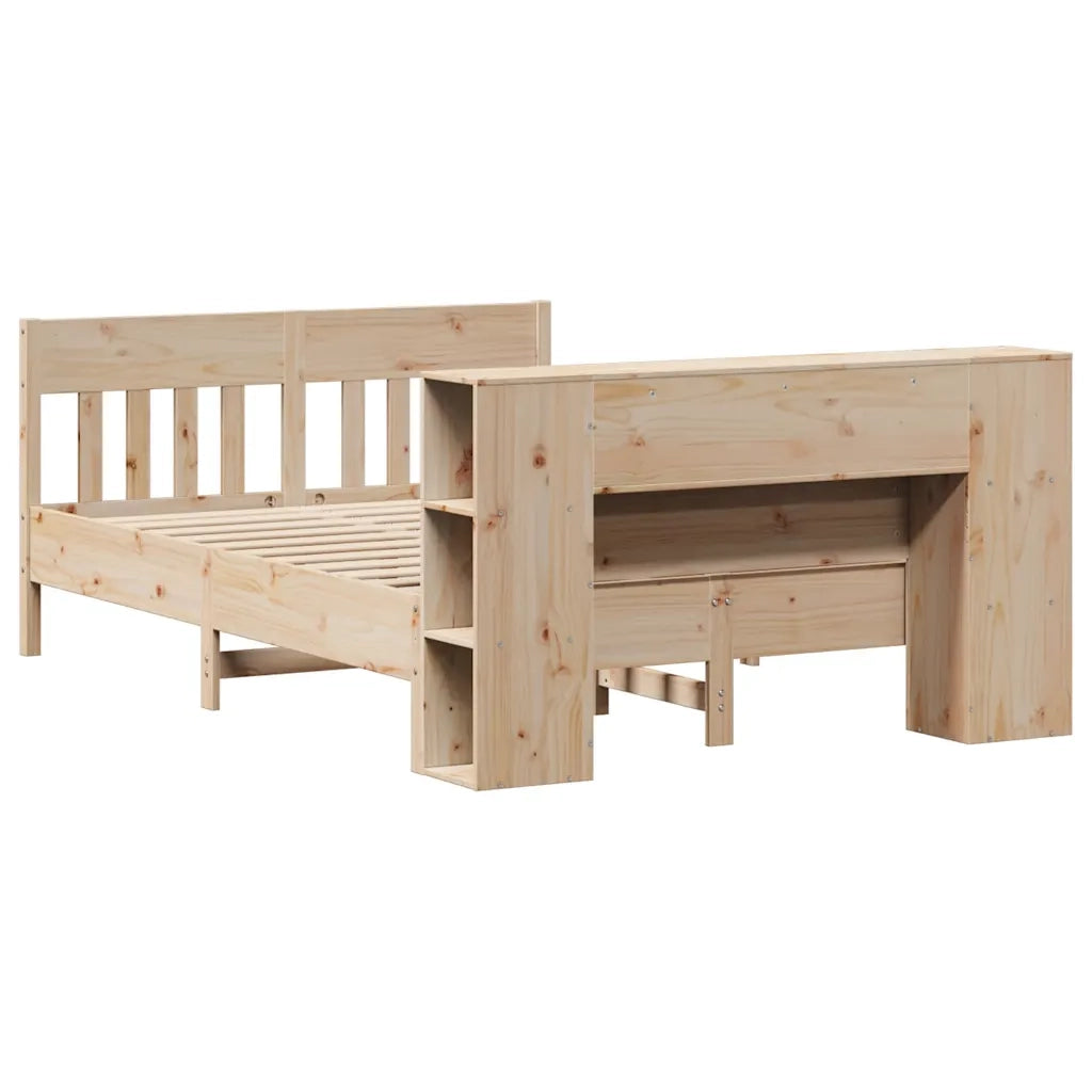 vidaXL Letto Libreria senza Materasso 135x190 cm in Legno di Pino