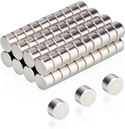 80 pezzi di minimagneti rotondi, piccoli, 5 x 3 mm, neodimio, magneti per uso casalingo per whiteboard, pannelli da attacchi, bacheche, porte, carte e schermi