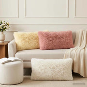 Cuscino con cuscino HEERLEN 6 pz Bianco Fleece PV 925943