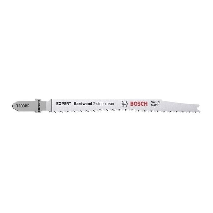 Bosch EXPERT ‘HARDWOOD 2-SIDE CLEAN’ T308 BF Lama per seghetto alternativo Bimetallo 5 pz