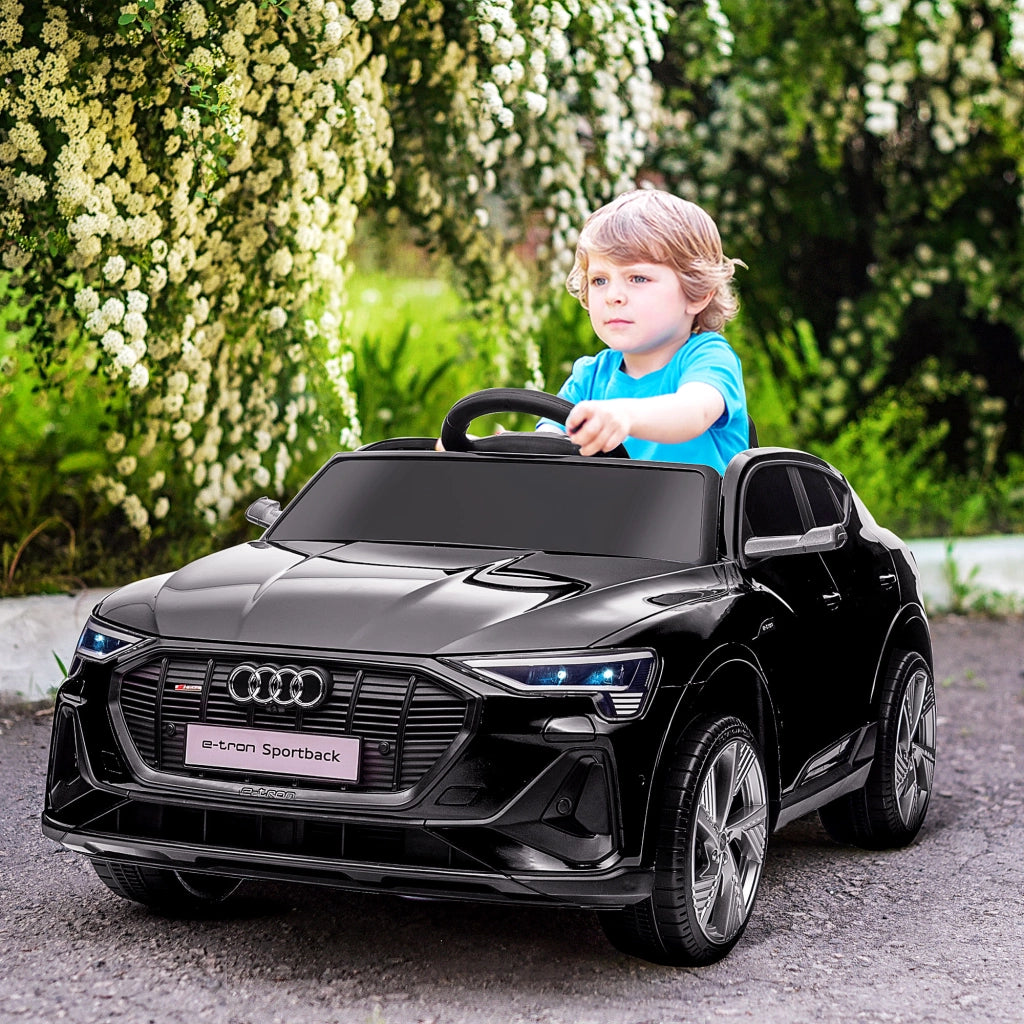 Auto elettrica bambini Audi e-tron Sportback ¨C zephmum ¨C 12V LED nero