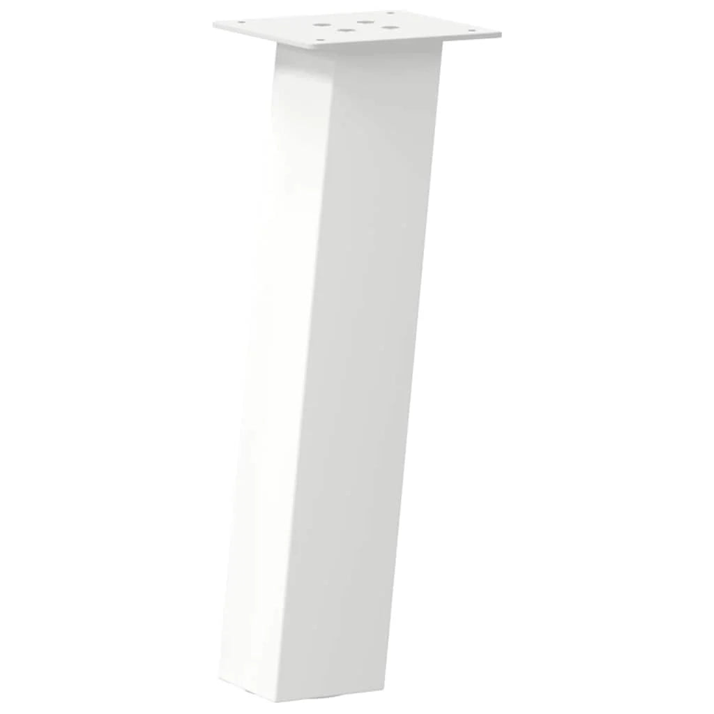 Set di 4 gambe per tavolino da caffè dal design moderno 30 x 30 x 30 cm pratiche e robuste in acciaio bianco 02_0056794