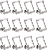 12 Viti per Quadri - Spessore 15 mm - Ganci per Appendere Quadri - Montaggio in Metallo per Tela - Cacciaviti Senza Forare per la Sospensione e la Fissazione delle Foto - Nero Scuro