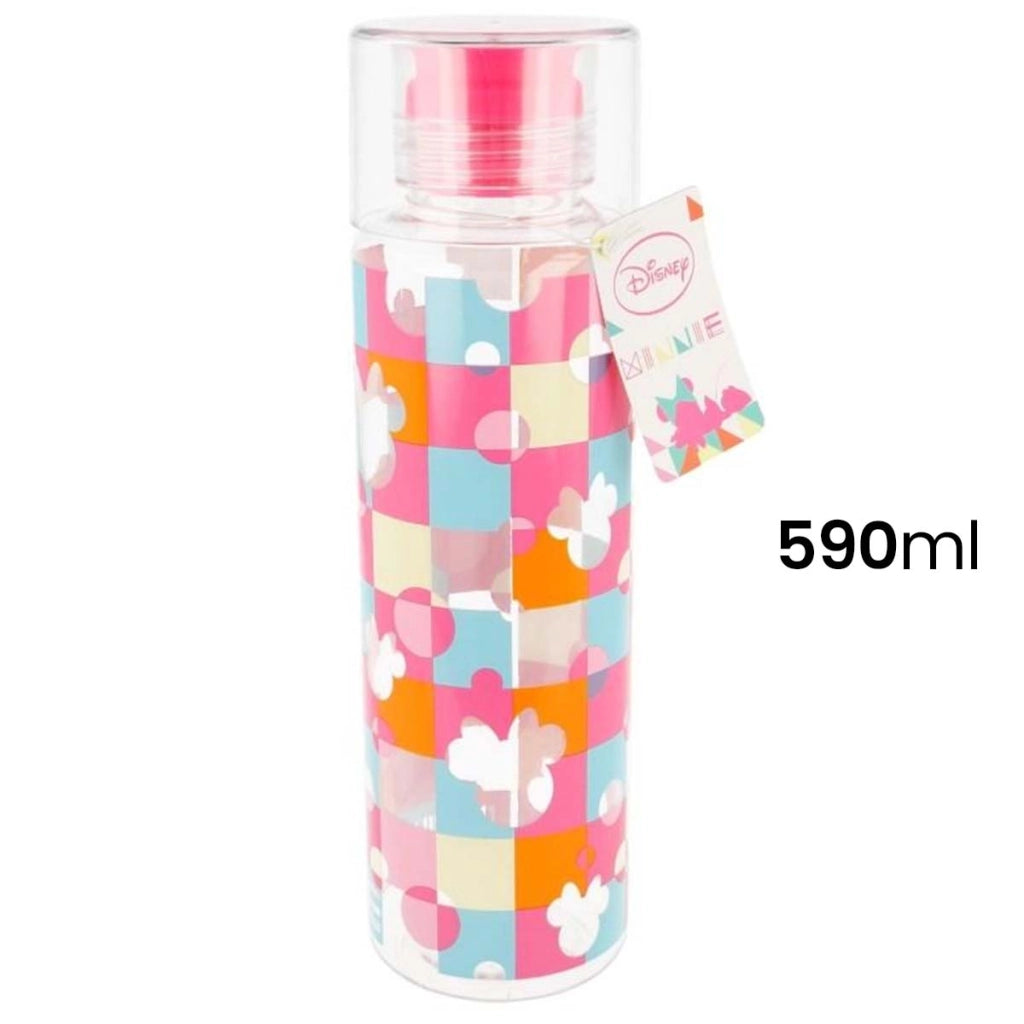 Borraccia 590ml in Tritan con Tappo Ergonomico Motivo Minnie Rosa Minnie Mouse