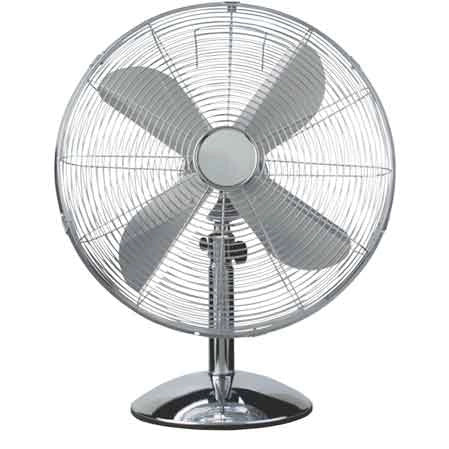 VENTILATORE DA TAVOLO IN METALLO  Ø 40 cm