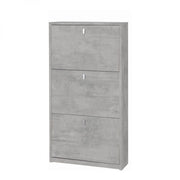 Scarpiera 3 Ante 63L x 18P x h117 – Finitura Cemento – Sarmog