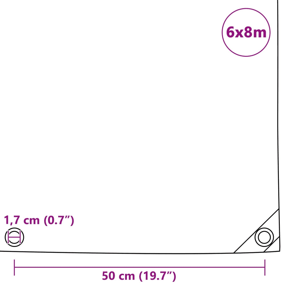 Telone 650 g/m² 6x8 m Blu 144907