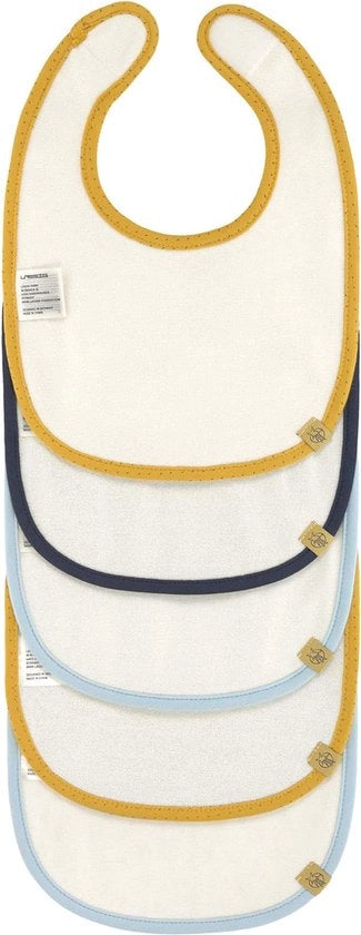 Set di salviettine per bambini impermeabili a 5 pezzi - cotone con chiusura a clip