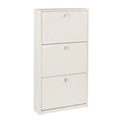 Scarpiera 3 Ante P18 Kit Bianco Fiammato cm 63x18x117h - Sarmog