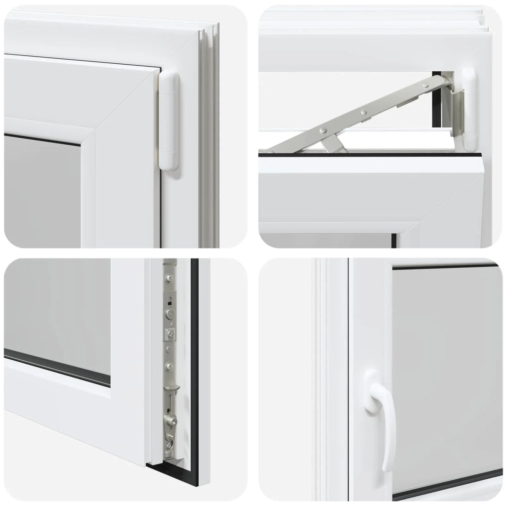 Finestra per Soffitta RISOR 100 x 60 cm PVC e Vetro Bianco CFW5805097