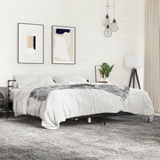 Giroletto Nero 180x200 cm in Legno Multistrato e Metallo 3280057