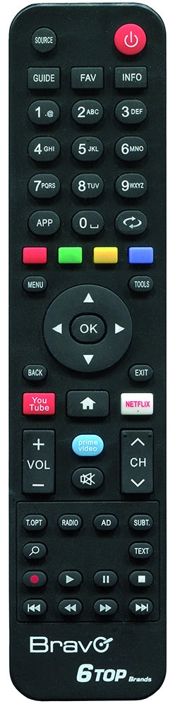 Bravo TELECOMANDO PER TV UNIVERSALE 6 TOP BRANDS