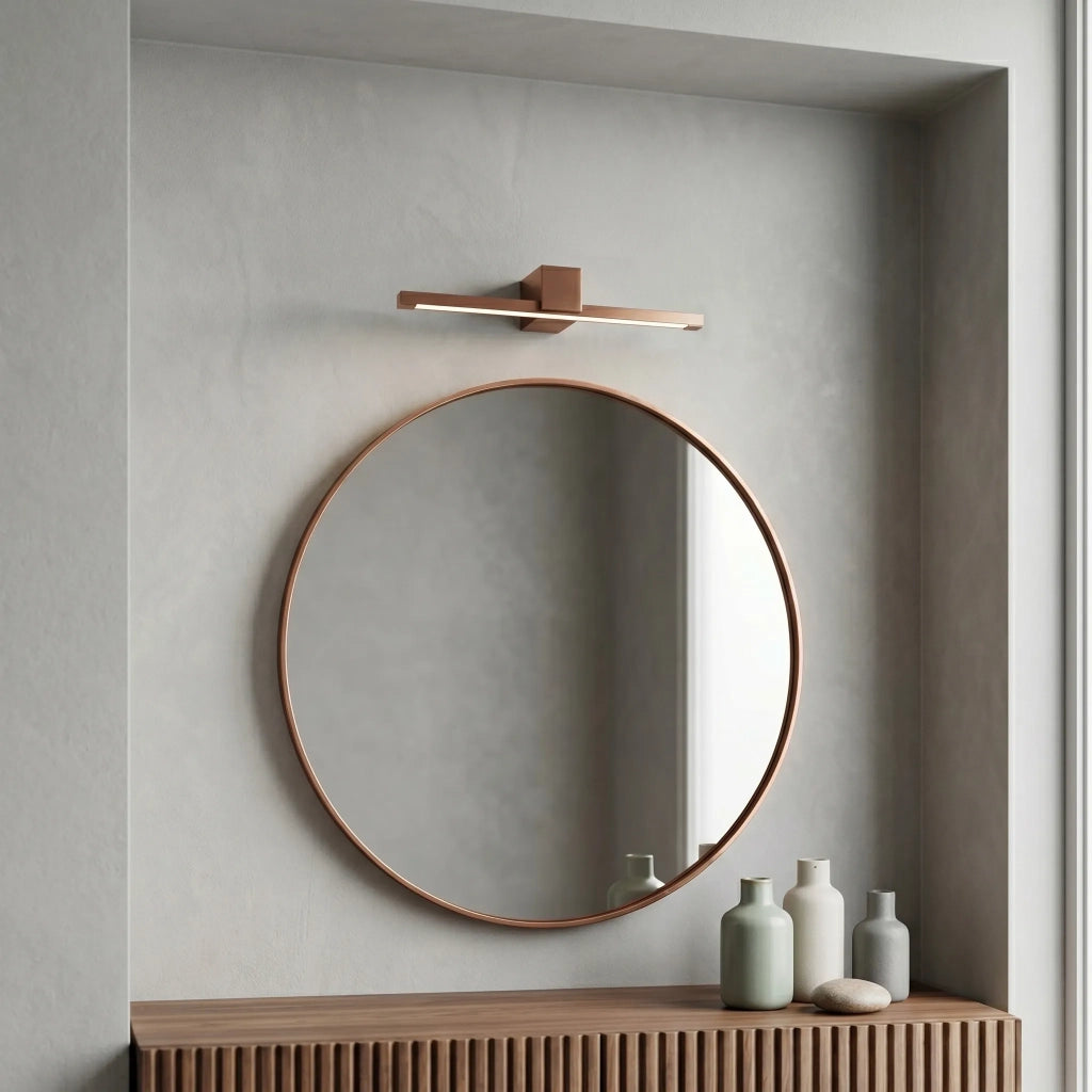 Applique Da Bagno Led Swe052-1w 40cm Copper Brush