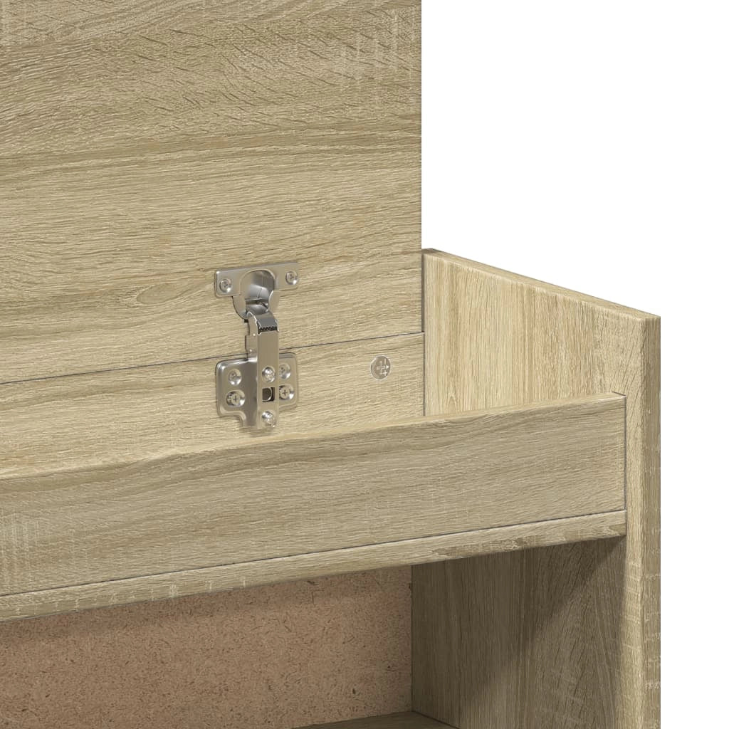 Scarpiera mobiletto portascarpe mobile per ingresso/corridoio/soggiorno legno ingegnerizzato Sonoma marrone 02_0021742