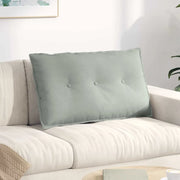 Cuscino per Schiena Grigio chiaro 80 x 50 cm Tessuto in Cords 42014718