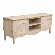 Porta tv  classico in legno bombato 2 porte grezzo l.160 p.50 h.61 (3084) - Mobili 2G