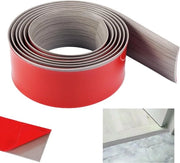 Pannello di Transizione Autocollante in PVC 2 m x 5 cm - Striscia di Drenaggio per Porta per Passaggio da Tappeto a Pavimento in Pietra