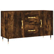 Credenza | Madia | Buffet da pranzo | Armadio da pranzo Rovere Fumo 100x36x60 cm in Legno Multistrato