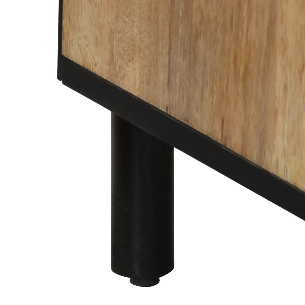 Credenze 2 pz 60x33x75 cm in Legno Massello di Mango 3206305