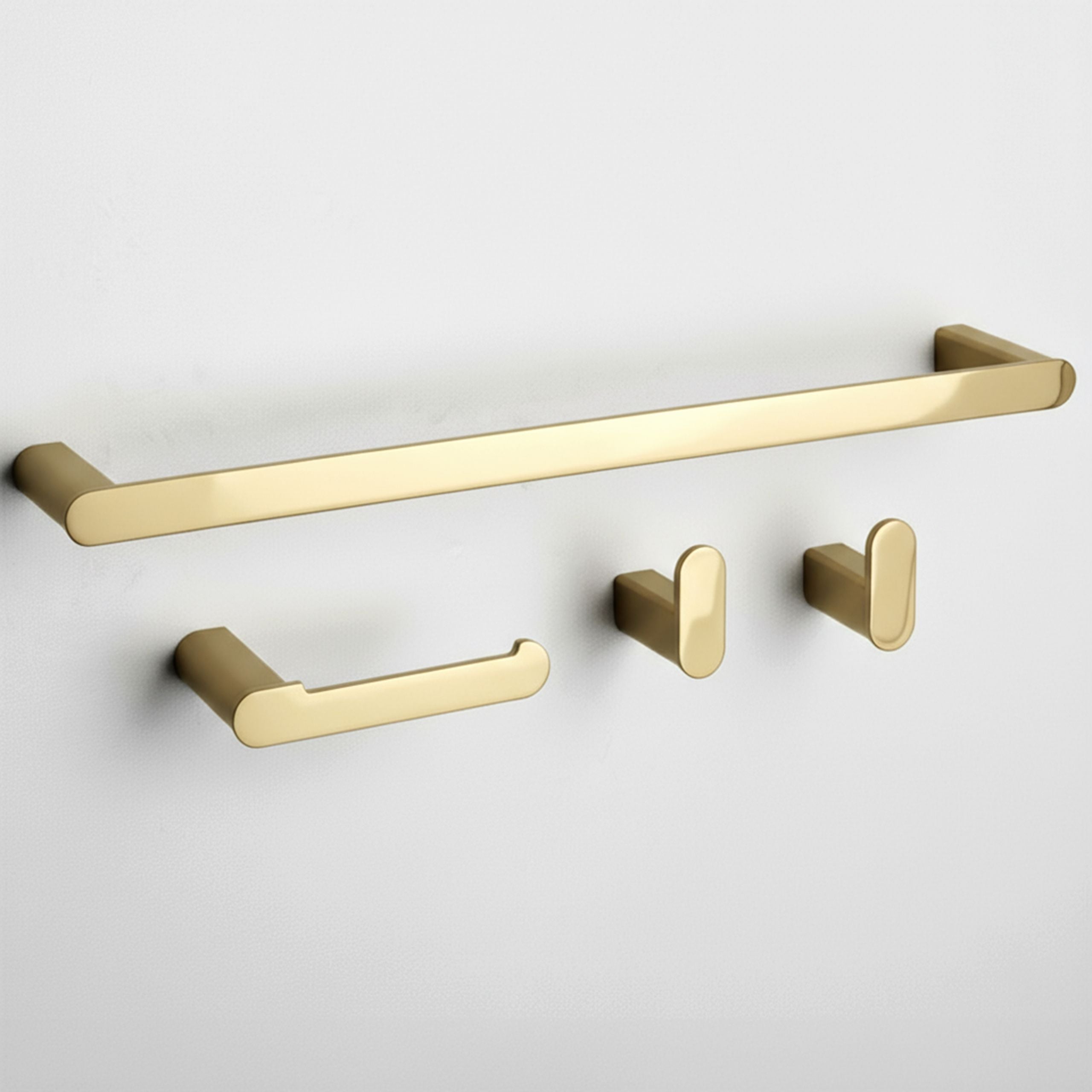 Set Accessori Da Bagno Mati Gold 4 Pezzi