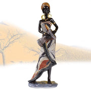 Statue di donna africana 30 cm, statue di donna, decorazioni per la casa, per la camera da letto, per la sala da soggiorno (stile 3)