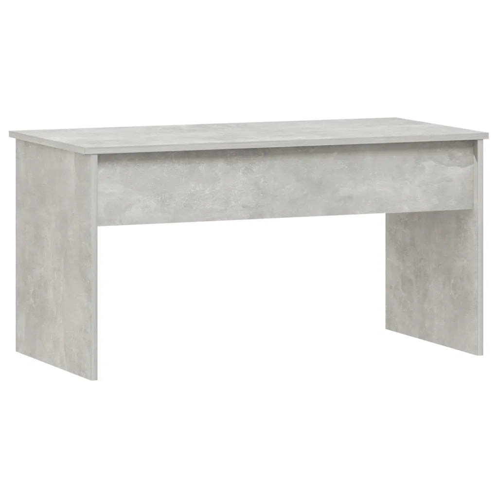 Tavolino Grigio Cemento 102x50,5x52,5 cm in Legno Multistrato 809633