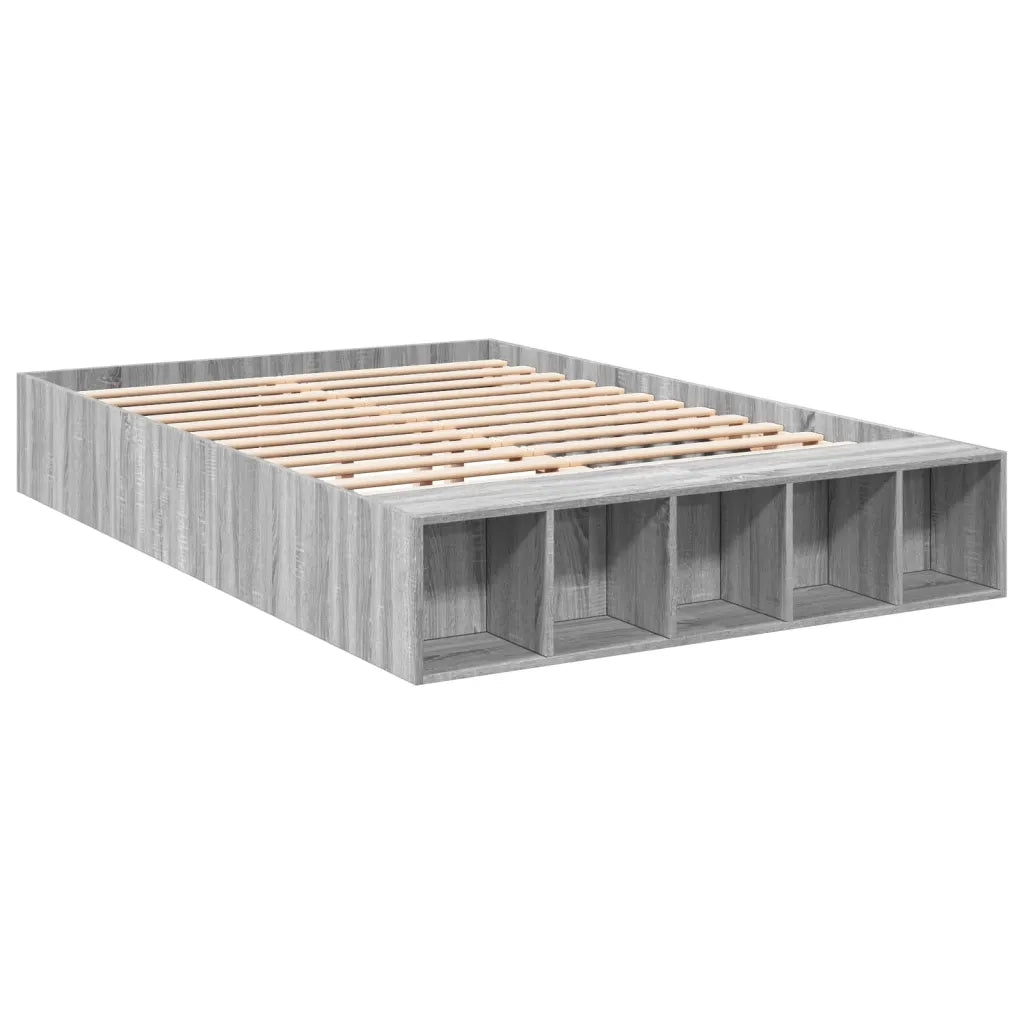 Giroletto-Struttura Letto Grigio Sonoma 120x190 cm in Legno Multistrato 223054