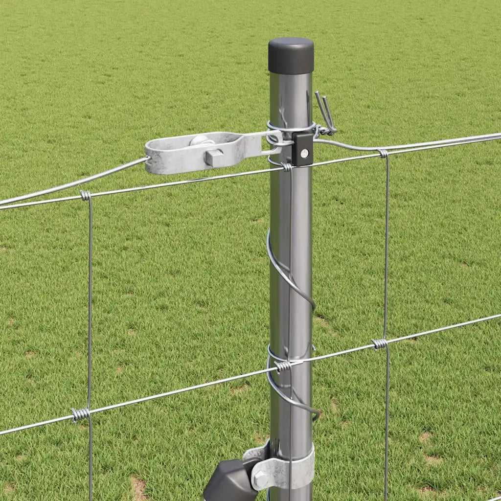 Palo della recinzione Zincato 25 x 1,6 m Acciaio