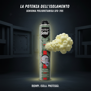 Schiuma poliuretanica da riempimento con pistola adattatore a vite 750 ml