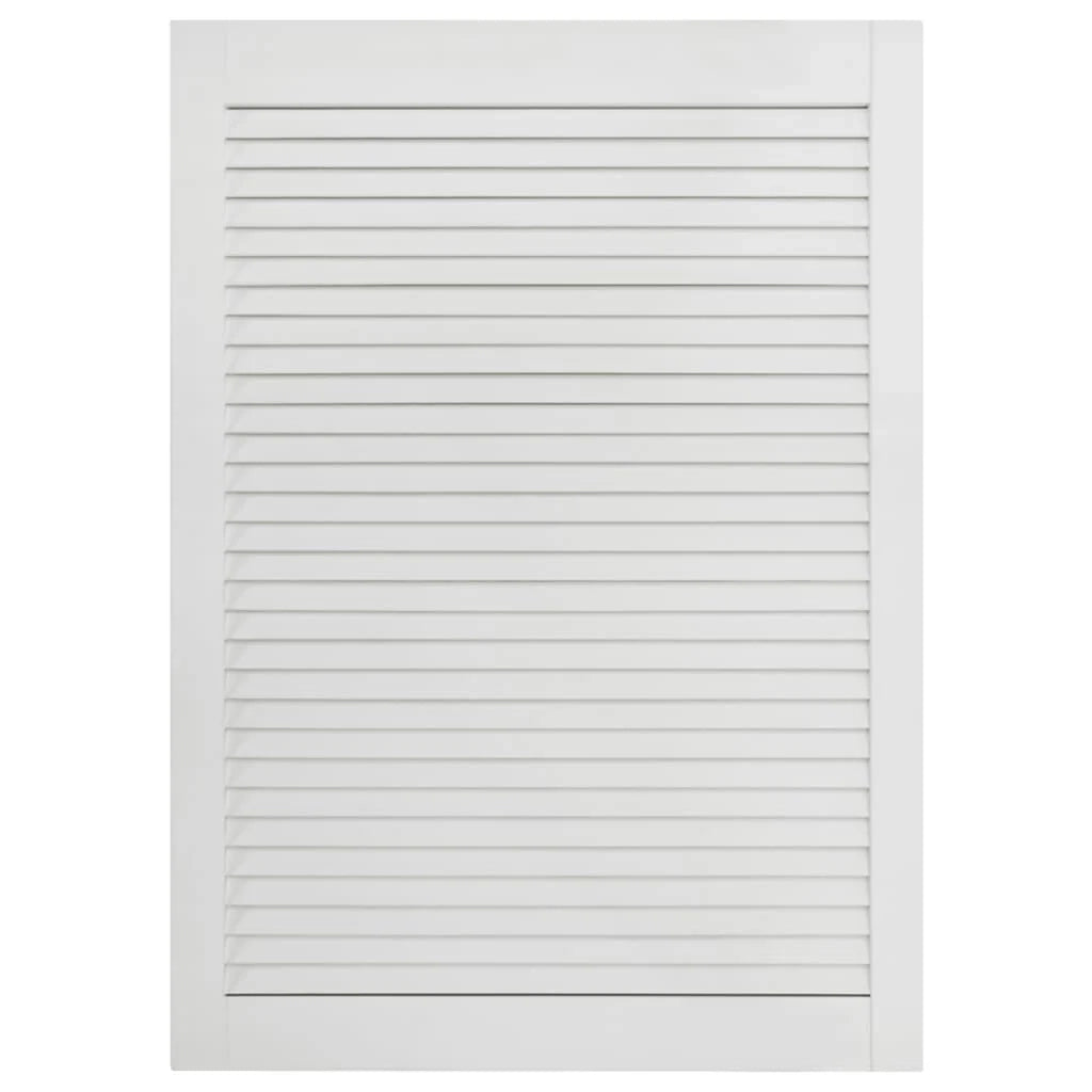 Porta a persiana anta per guardaroba anta per mensola rivestimento per armadio divisorio per guardaroba 69 x 39,4 cm legno di pino massiccio bianco 02_0003884